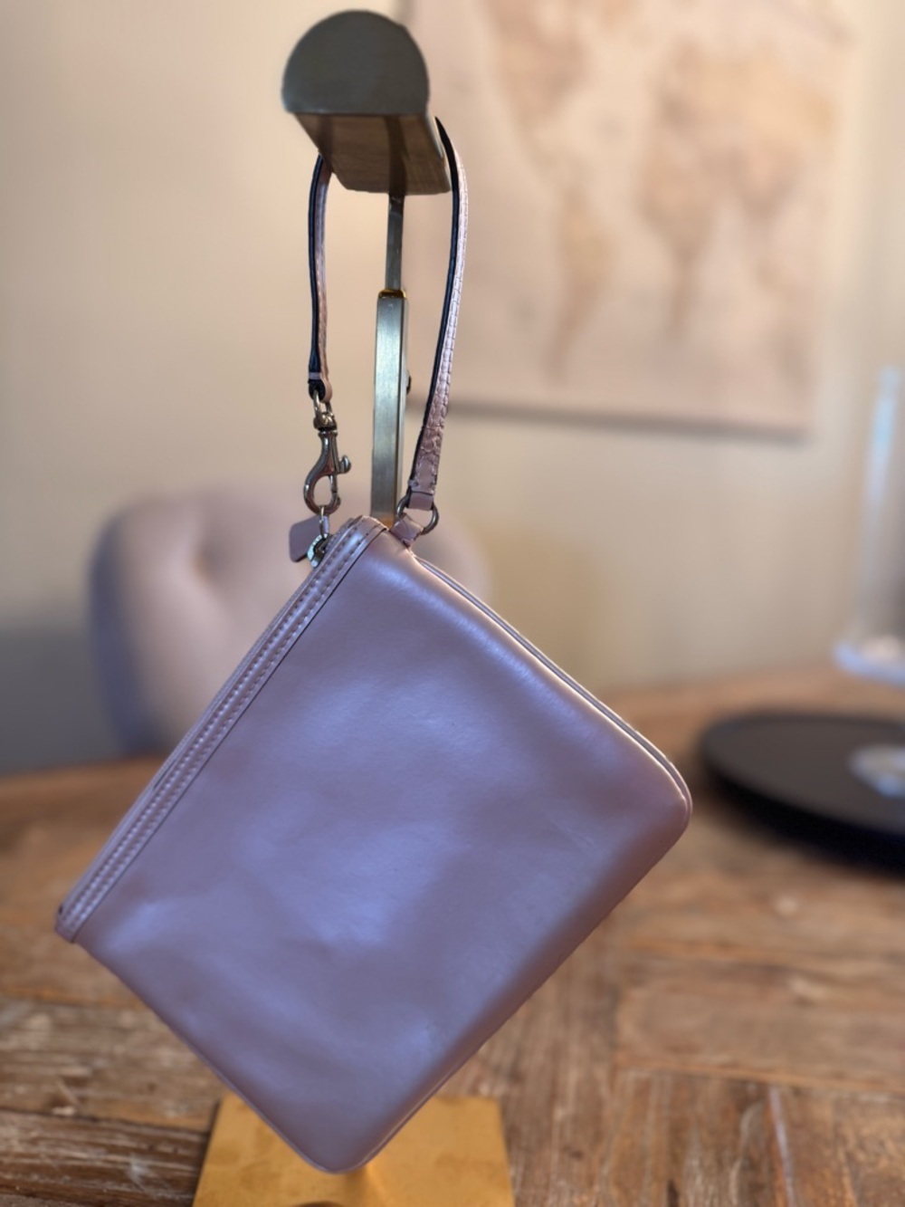 Coach Storybook Leather Wristlet - Picture 4 of 13